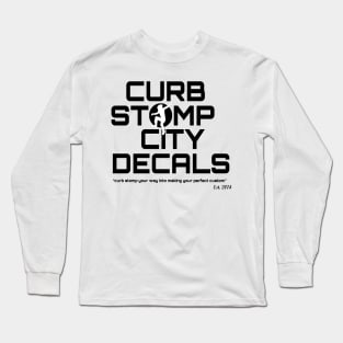 Curb Stomp City Decals- Inverse! Long Sleeve T-Shirt